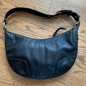 Coach black leather purse